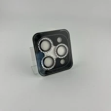 Защитное стекло на камеру Rhombus Diamond Apple IPhone 15 Pro / 15 Pro Max (Silver)