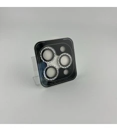 Захисне скло на камеру Rhombus Diamond Apple IPhone 15 Pro  /  15 Pro Max (Silve..