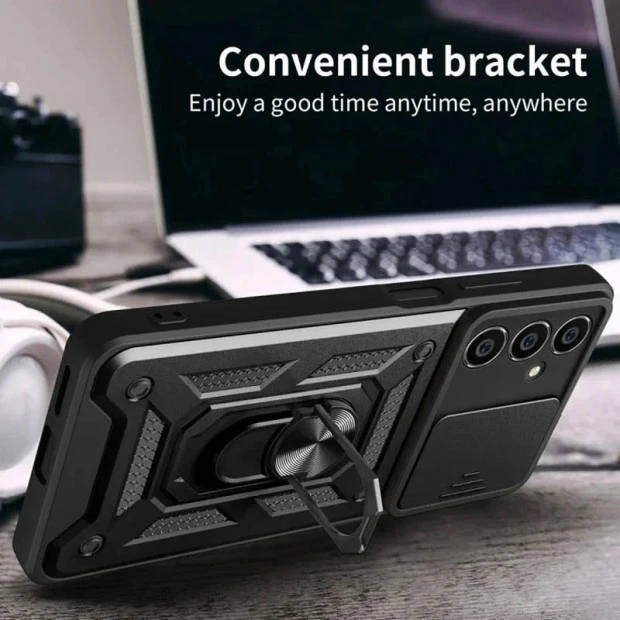 Бронь-чохол Ring Serge Armor Case для Samsung Galaxy M35 5G (ShutCam) (Чорний)