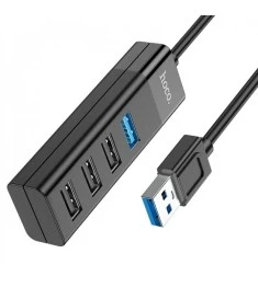 Переходник USB HUB Hoco HB25 Easy mix  (1USB 3.0, 3USB 2.0)