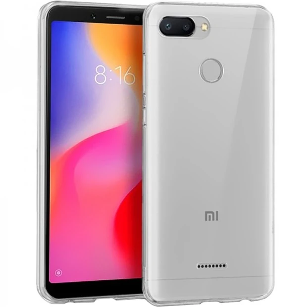 Силиконовый чехол WS Xiaomi Redmi 6 (прозрачный)