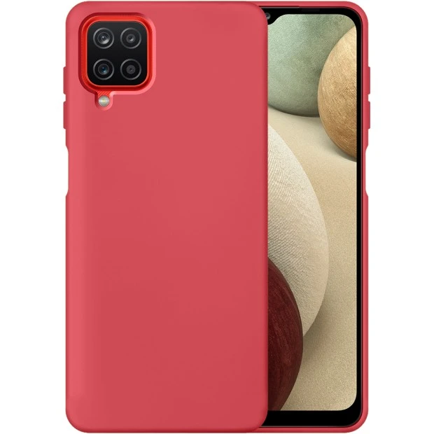 Силикон Original 360 Case Samsung Galaxy A12 (2020) (Клубничный)