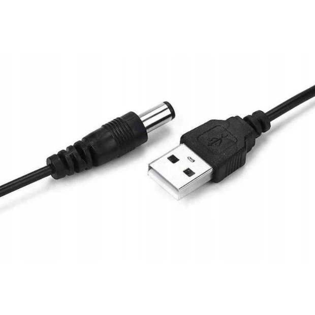 USB-кабель для роутера від PowerBank з перетворювачем DC (5V на 9V) 1м
