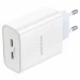 Зарядний пристрій-адаптер USB Borofone BA73A PD 35W (2 Type-C) + кабель Type-C-Type-C (Білий) Зарядний пристрій-адаптер USB Borofone BA73A PD 35W (2 Type-C) + кабель Type-C-Type-C (Білий)