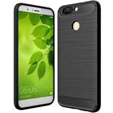 Силикон Polished Carbon Huawei Nova 2 (черный)