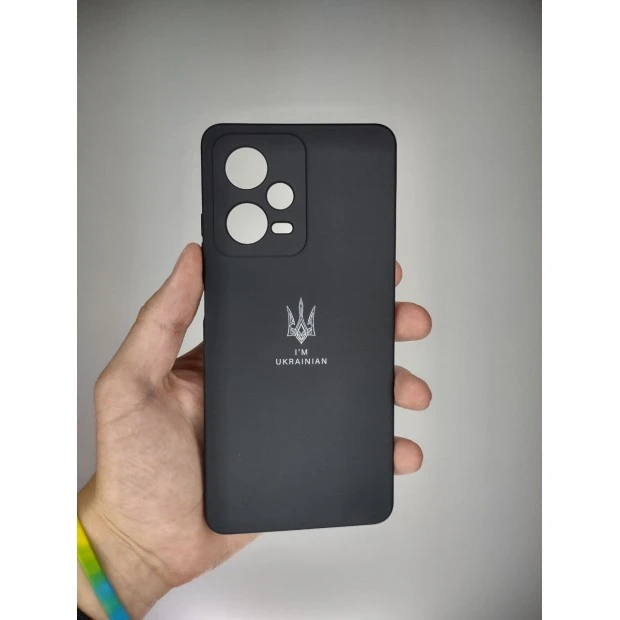 Силикон Original 360 ShutCam Patriot Case Xiaomi Redmi Note 12 Pro 5G (Чёрный)