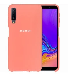 Силикон Original Case HQ Samsung Galaxy A7 (2018) A750 (Розовый)