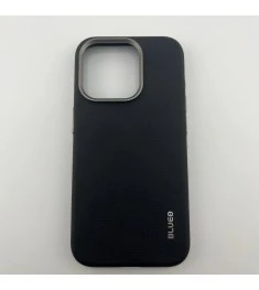 Накладка Blueo Premium Leather MagSafe для Apple iPhone 15 Pro (Чорний)