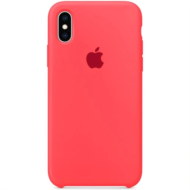 Оригінальний силіконовий чохол Apple для iPhone XS Max (50) кораловий