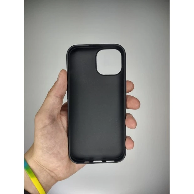 Силіконовий чохол Graphite для Apple iPhone 15 (чорний)