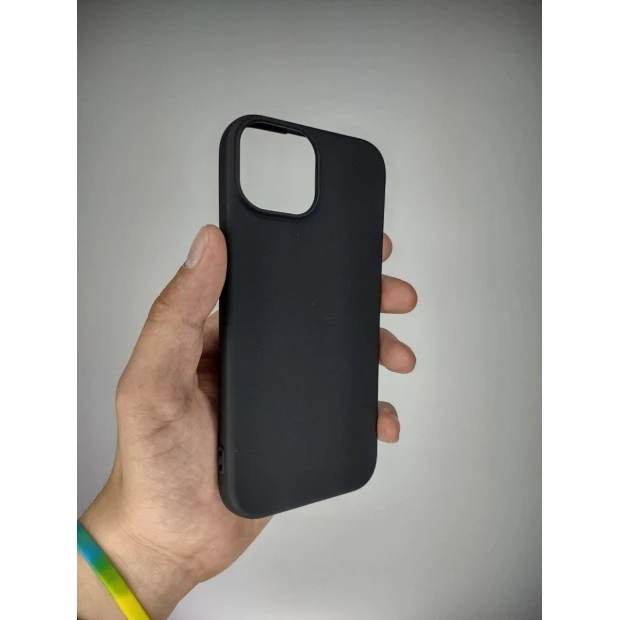 Силіконовий чохол Graphite для Apple iPhone 15 (чорний)