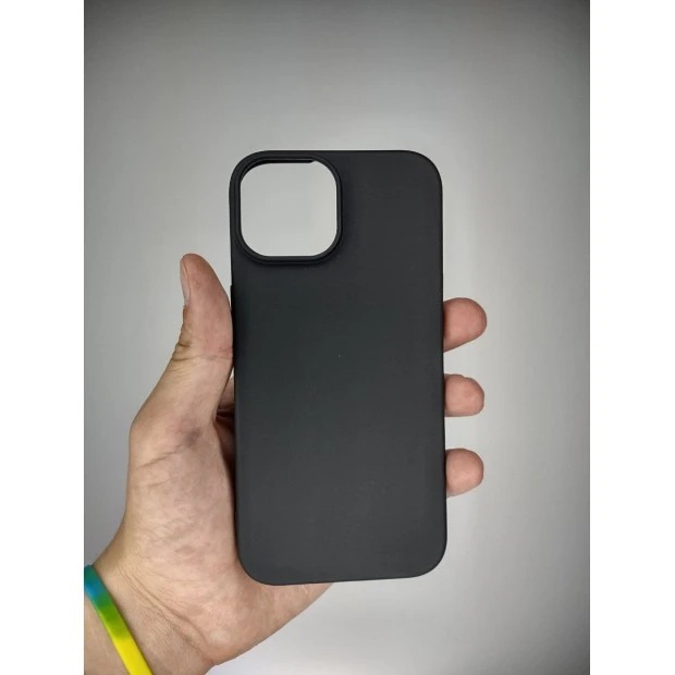 Силіконовий чохол Graphite для Apple iPhone 15 (чорний)