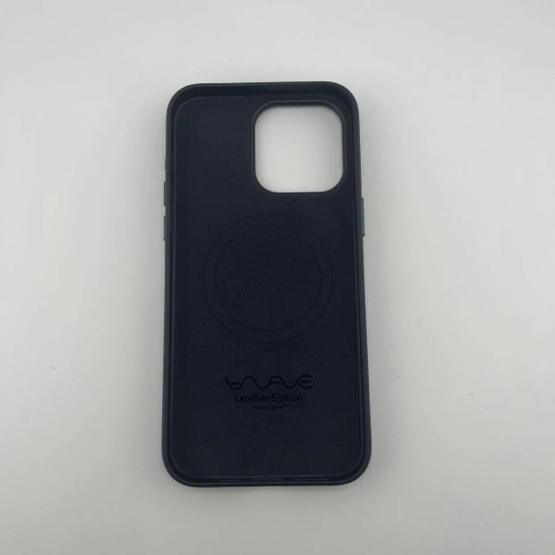 Чехол WAVE Premium Leather Edition Case with MagSafe iPhone 15 Pro Max (Ink)