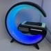 Настільна лампа-нічник з Bluetooth-колонкою та бездротовою зарядкою G11 (Чорний) Настільна лампа-нічник з Bluetooth-колонкою та бездротовою зарядкою G11 (Чорний)