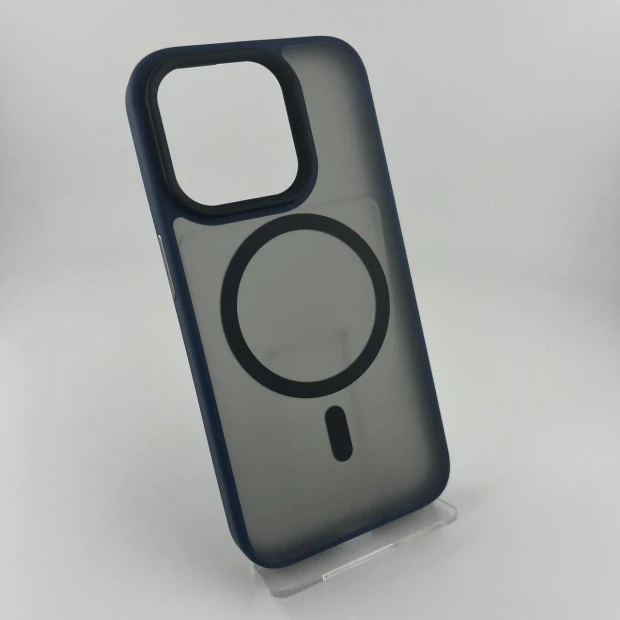 Накладка Blueo Skin Friendly Frosted Anti-Drop для Apple iPhone 15 Pro (темно-синій)