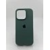 Силіконовий оригінальний круглий чохол для Apple iPhone 16 Pro (55) темно-зелений Силіконовий оригінальний круглий чохол для Apple iPhone 16 Pro (55) темно-зелений
