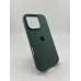Силіконовий оригінальний круглий чохол для Apple iPhone 16 Pro (55) темно-зелений Силіконовий оригінальний круглий чохол для Apple iPhone 16 Pro (55) темно-зелений