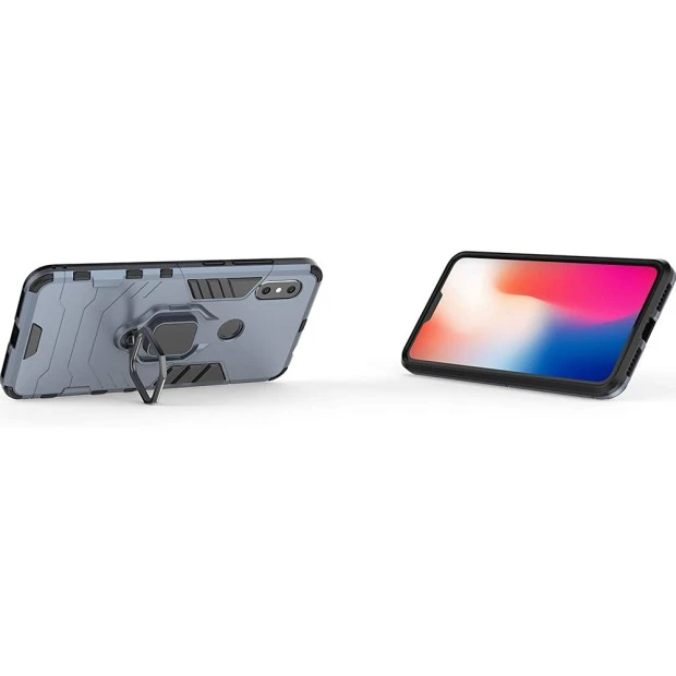 Бронь-чехол Ring Armor Case Xiaomi Redmi Note 6 / Note 6 Pro (Пыльная бирюза)