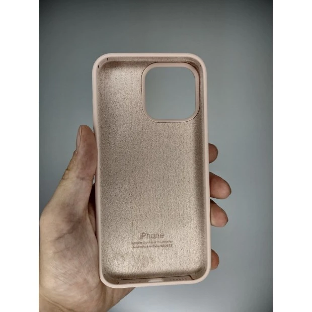 Силіконовий оригінальний чохол Apple iPhone 15 Pro Max (08) Pink Sand