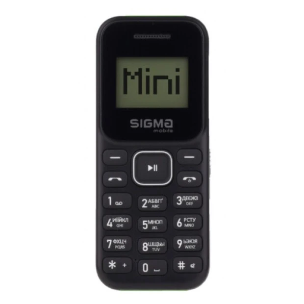 Мобильный телефон Sigma X-style 14 Mini Dual Sim (Black/Green)