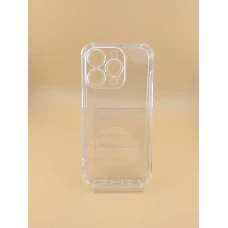 Силикон 6D Apple iPhone 14 Pro (ShutCam) (Прозрачный)