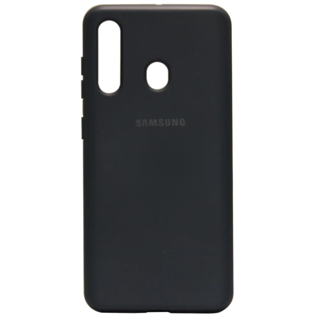 Силіконовий чохол Original Logo для Samsung Galaxy A20  /  A30 (2019) (ShutCam) (Чорний)