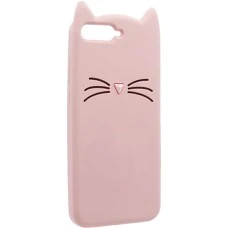 Силиконовый чехол Kitty Case Huawei Honor Y6 (2018) (розовый)