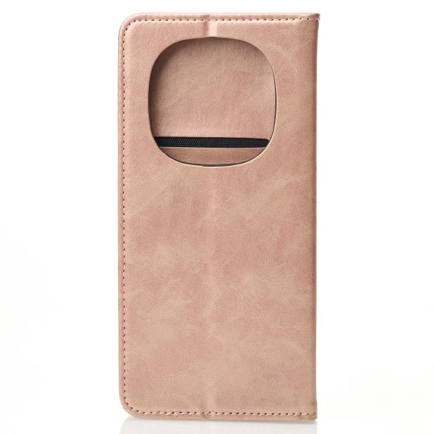 Чехол-книжка Leather Elegant Xiaomi Redmi Note 14 Pro 5G (Бронзовый)