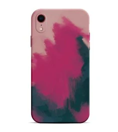 Силикон WAVE Watercolor Case iPhone XR (pink/black)