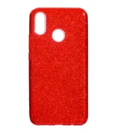 Силикон Glitter Huawei P Smart Plus / Nova 3i (красный)