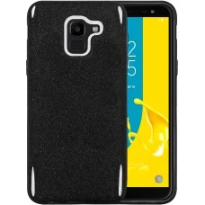 Силиконовый чехол Glitter Samsung Galaxy J6 (2018) J600 (Чёрный)