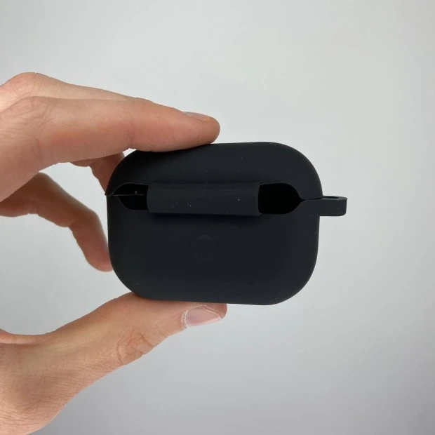 Чохол для навушників Full Silicone Case Apple AirPods Pro 2 (07) Чорний