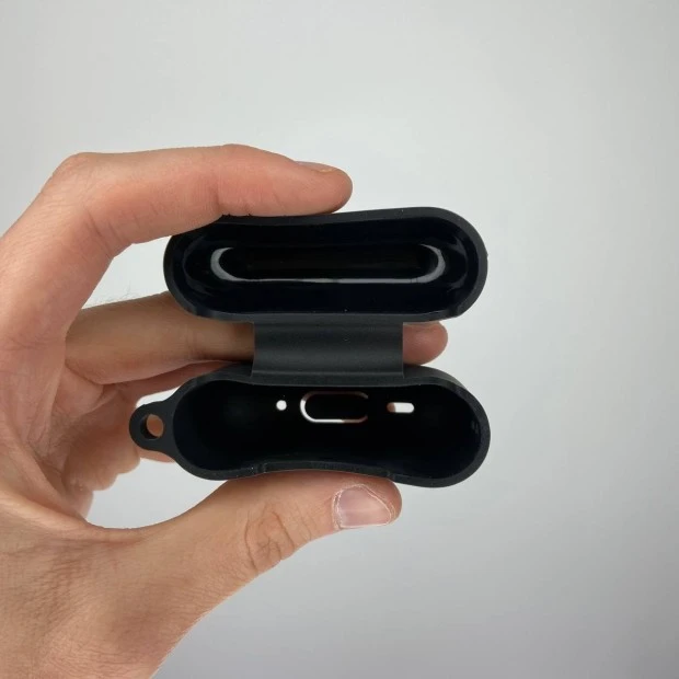 Чохол для навушників Full Silicone Case Apple AirPods Pro 2 (07) Чорний