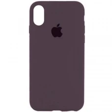 Силикон Original Round Case Apple iPhone XS Max (01) Bilberry