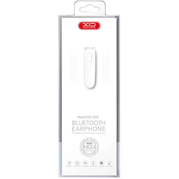 Моно-гарнитура Bluetooth XO B15 (Белый)