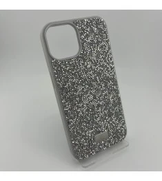 Чехол Bling World Rock Diamond iPhone 14 (White Titanium)