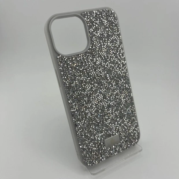 Чохол Bling World Rock Diamond iPhone 14 (Білий Титан)