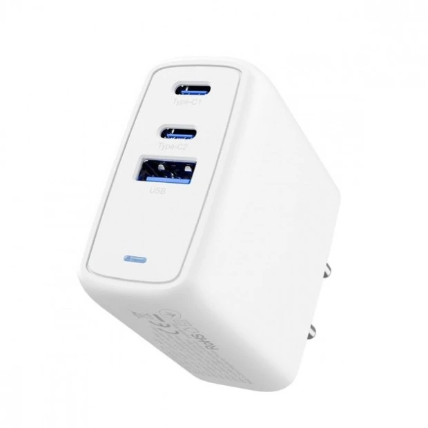 СЗУ-адаптер Proove Shot GaN 67W (2Type-C / 1USB ) (Белый)