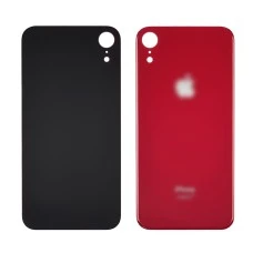 Заднее стекло корпуса для Apple iPhone XR Red (красное) (Big hole)