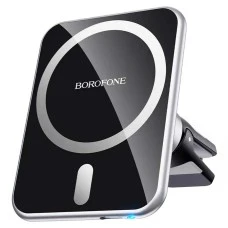 Автодержатель Borofone BH43 Magnetic Magsafe (Серебро) (Уценка) 1 категория