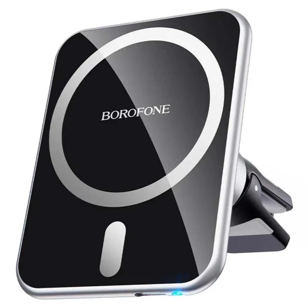 Автодержатель Borofone BH43 Magnetic Magsafe (Серебро) (Уценка) 1 категория