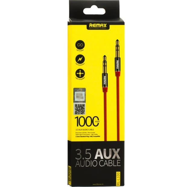 Кабель AUX Borofone RM-L100 (Красный)
