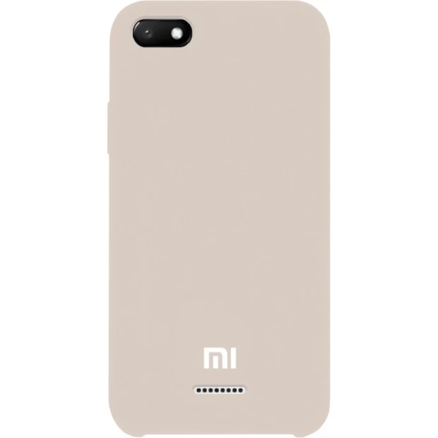 Силикон Original 360 Case Logo Xiaomi Redmi 6A (Пудровый)