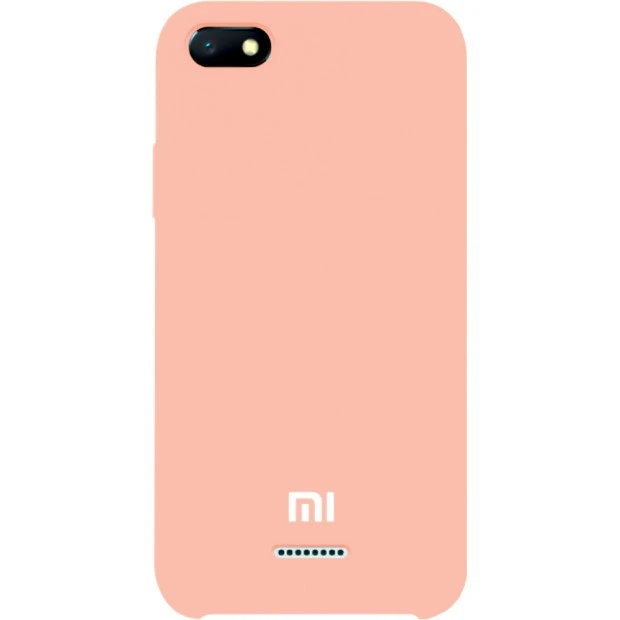 Силикон Original 360 Case Logo Xiaomi Redmi 6A (Пудровый)