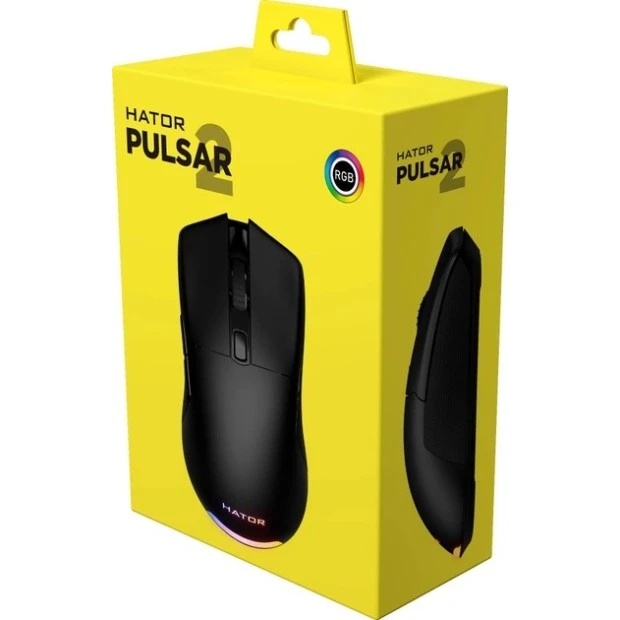 Мышь проводная игровая Hator Pulsar 2 (Чёрный)