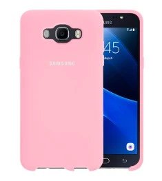 Силикон Original 360 Case Logo Samsung Galaxy J7 (2016) J710 (Розовый)