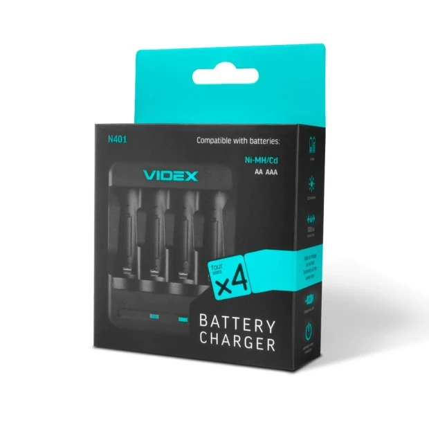 Зарядное устройство для батареек Videx VCH-N401