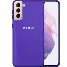 Силикон Original 360 Case Logo Samsung Galaxy S21 Plus (Клубничный)