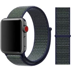 Ремешок Nylon Apple Watch 38 / 40 mm (Сине-зелёный)