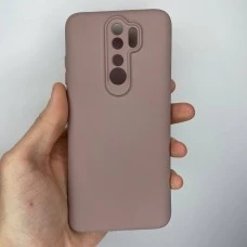 Силикон Original 360 ShutCam Case Xiaomi Redmi Note 8 Pro (Тёмная пудра)
